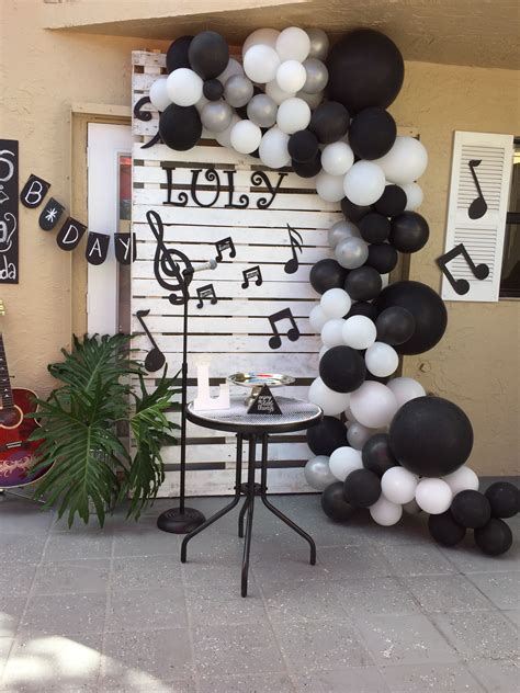 diy music centerpieces|backdrop music themed party decorations.